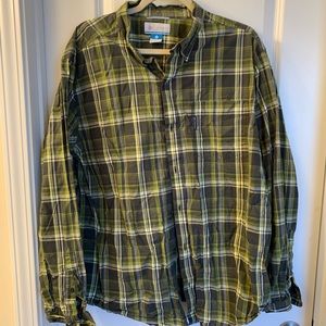 Columbia plaid button up